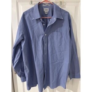 L.L.Bean‎ Wrinkle Free Traditional Fit Striped Button Down Shirt 17-34